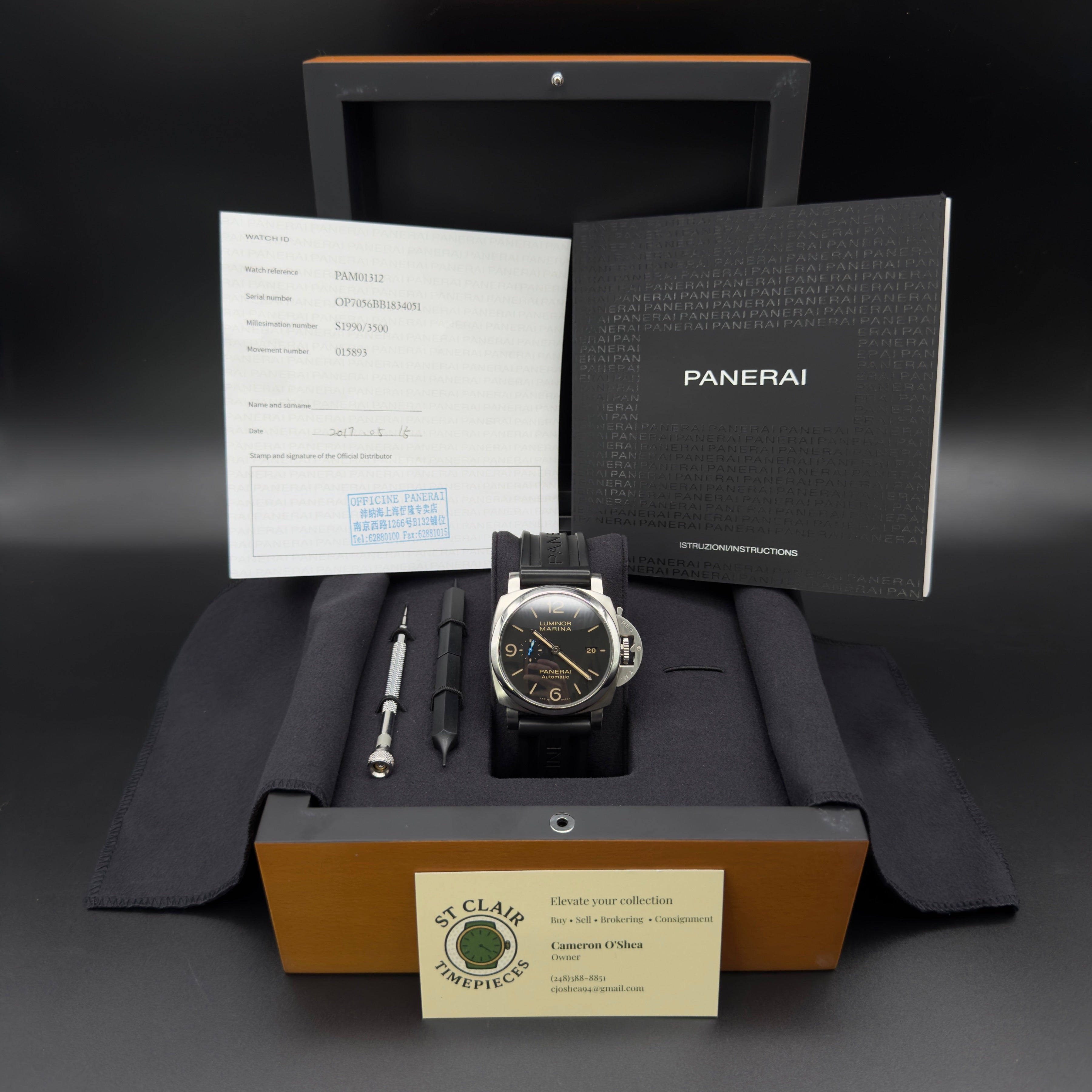 Panerai Luminor Marina 1950 3 Days 44mm PAM 01312
