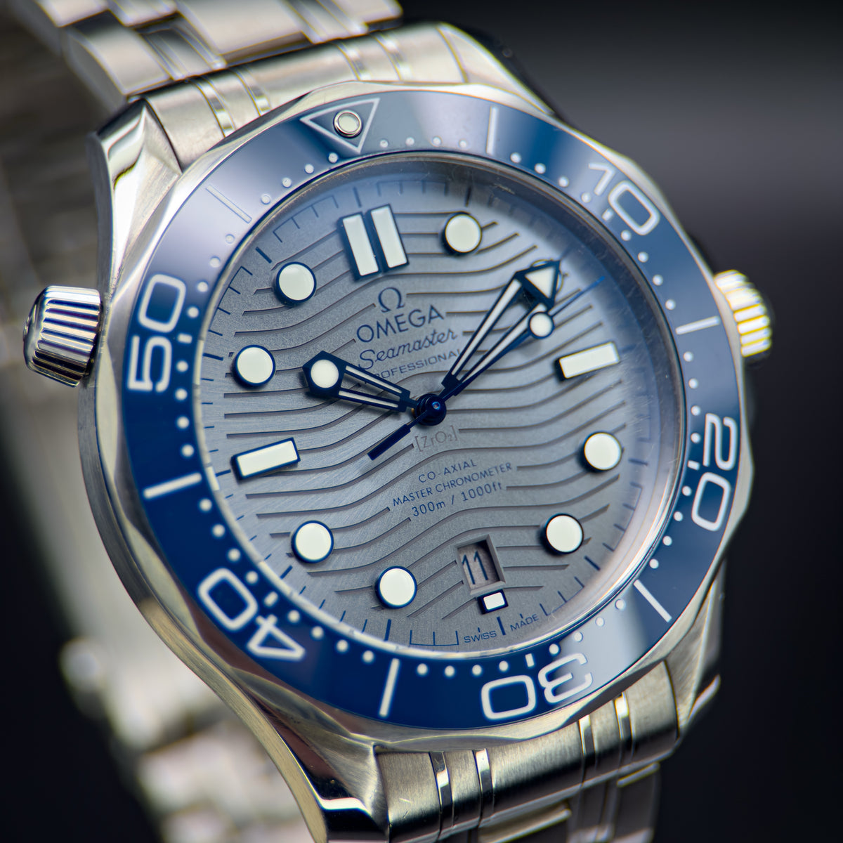 Omega Seamaster Diver 300 M 42mm 210.30.42.20.06.001 Blue w/ B&P
